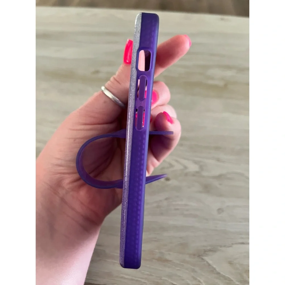 Loopy Case • iPhone 13‎ mini Purple Sparkle Ombré
